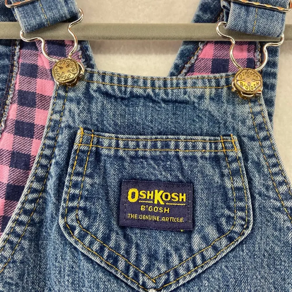 Vintage Kids Girls OshKosh Vestbak‎ Overalls Size 5
